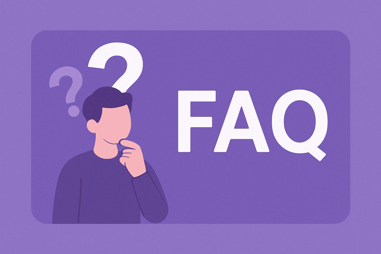 faq boy with logos